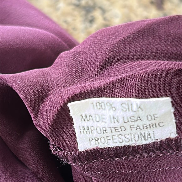 90’s Heidi Weisel silk high waisted wide leg pants - Picture 10 of 12